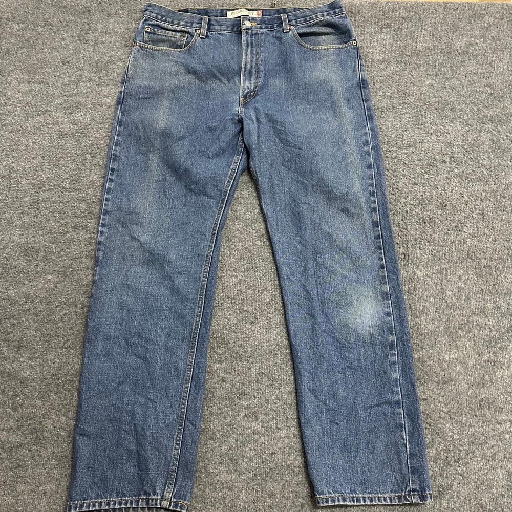 Levi's Jeans Mens Size 38 Blue 505 Regular Fit Straight Leg Denim Casual 82924